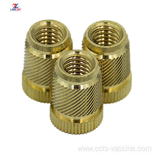 round long brass connector cap coupling ring nut